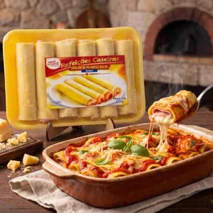 Canelone de Presunto e Queijo 500g  (Sem Molho)